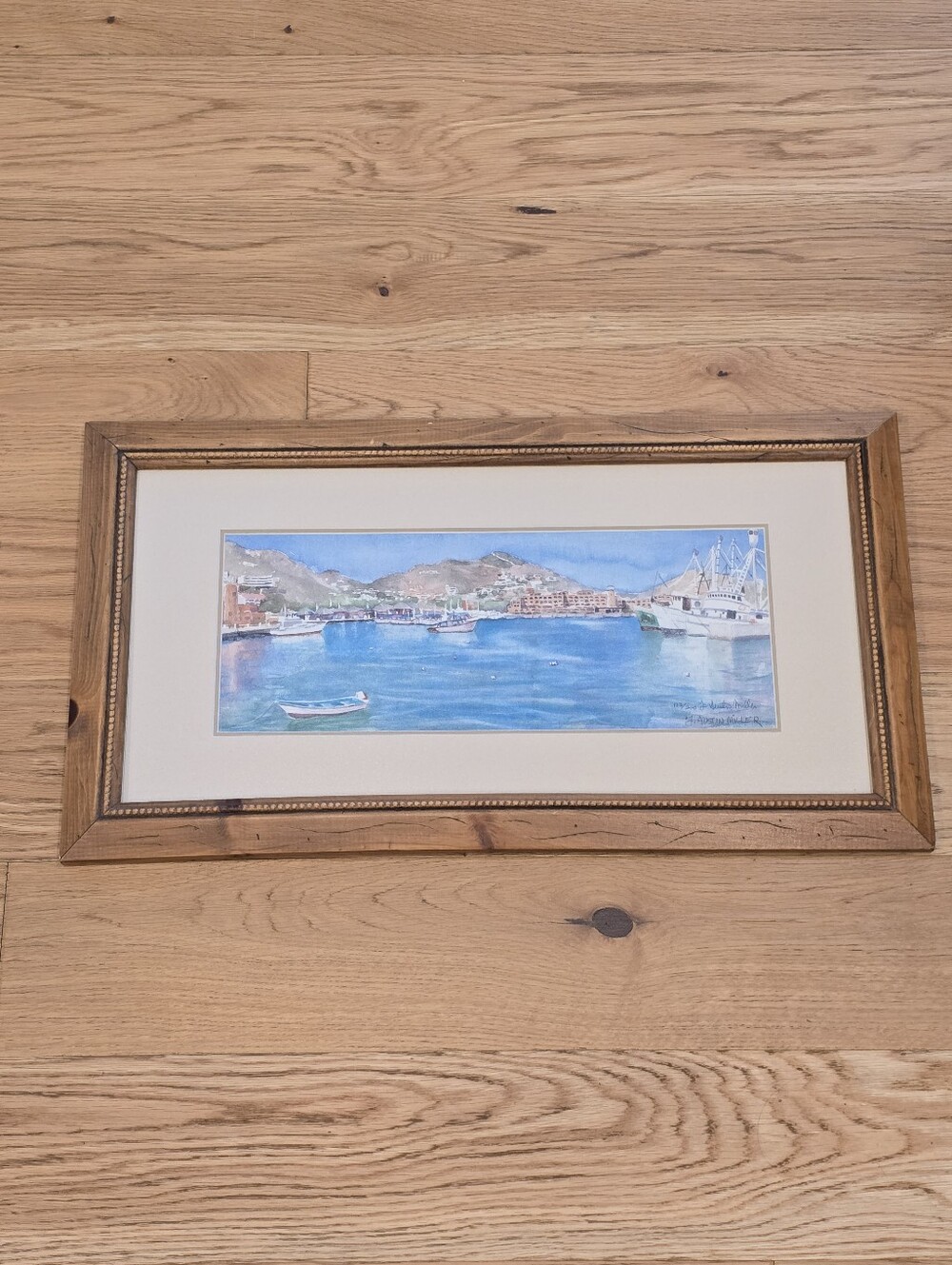 Limited Edition Framed Art Print By J. Austin Miller Ocean Sailboat Yacht Harbor